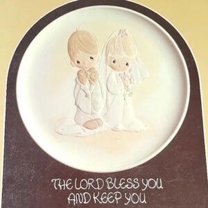 Wedding Keepsake Lord Bless You Plate